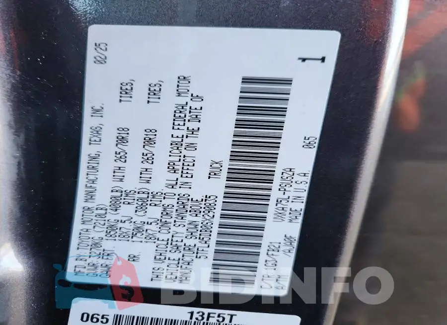 5TFLA5DB0SX290835 Photo# 12