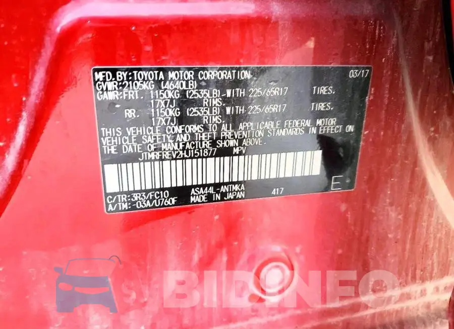 JTMRFREV2HJ151877 Photo# 12