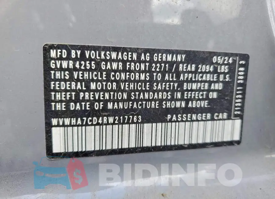 WVWHA7CD4RW217763 Photo# 12