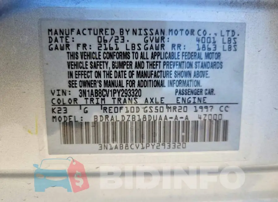 3N1AB8CV1PY293320 Photo# 12