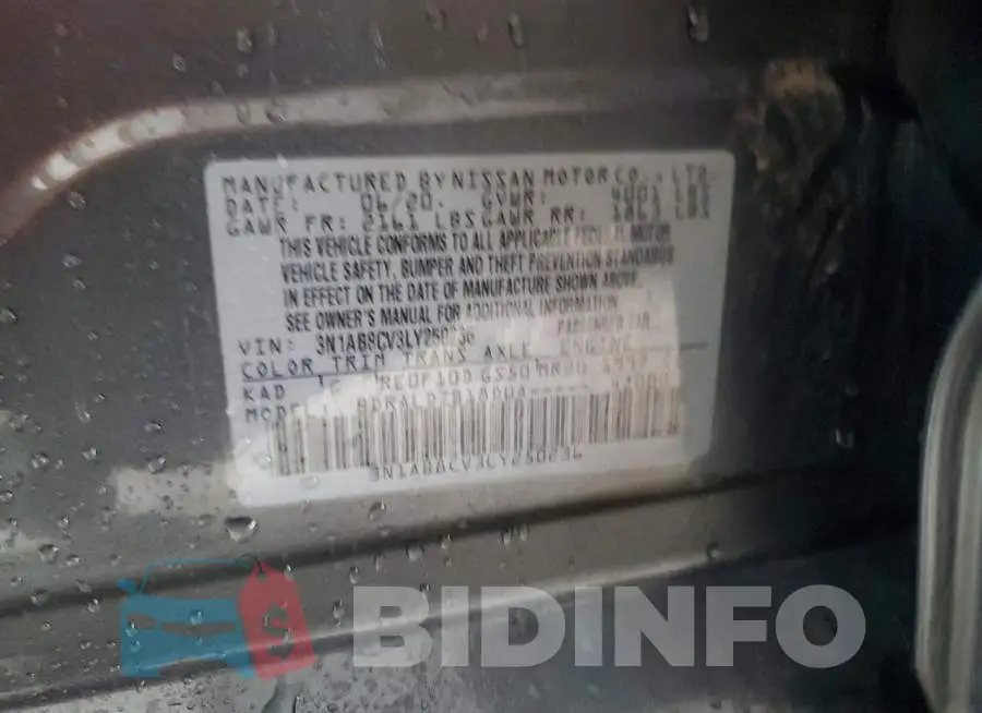 3N1AB8CV3LY250236 Photo# 12