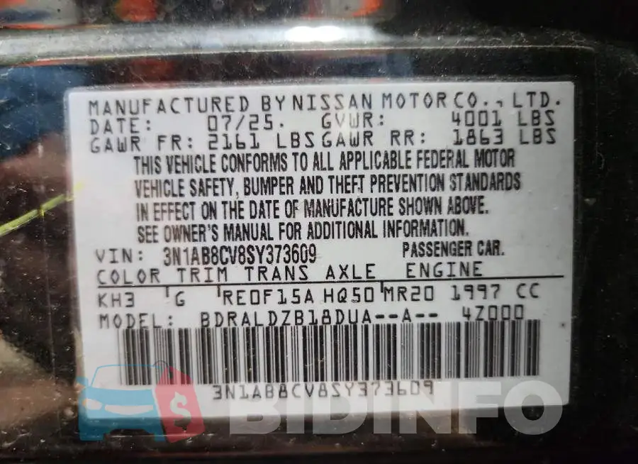 3N1AB8CV8SY373609 Photo# 12