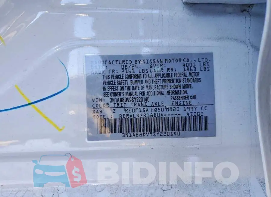 3N1AB8DV9SY220140 Photo# 12
