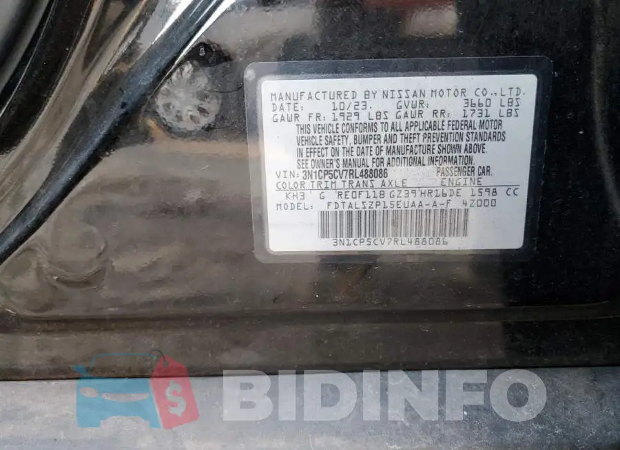 3N1CP5CV7RL488086 Photo# 13