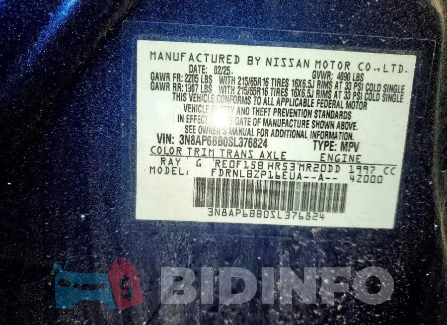 3N8AP6BB0SL376824 Photo# 12