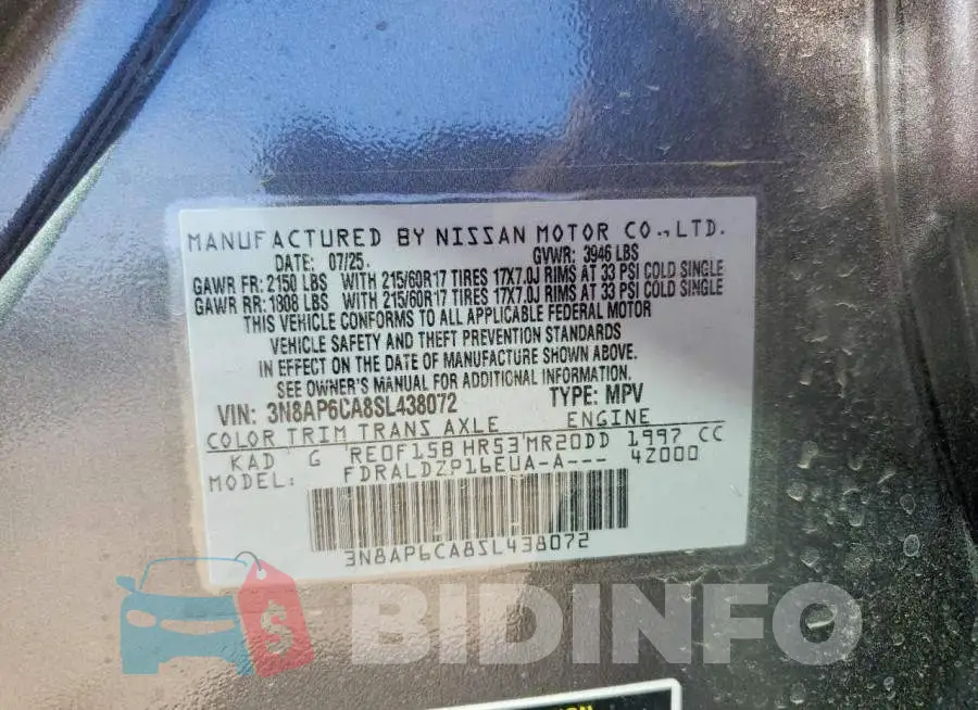 3N8AP6CA8SL438072 Photo# 13