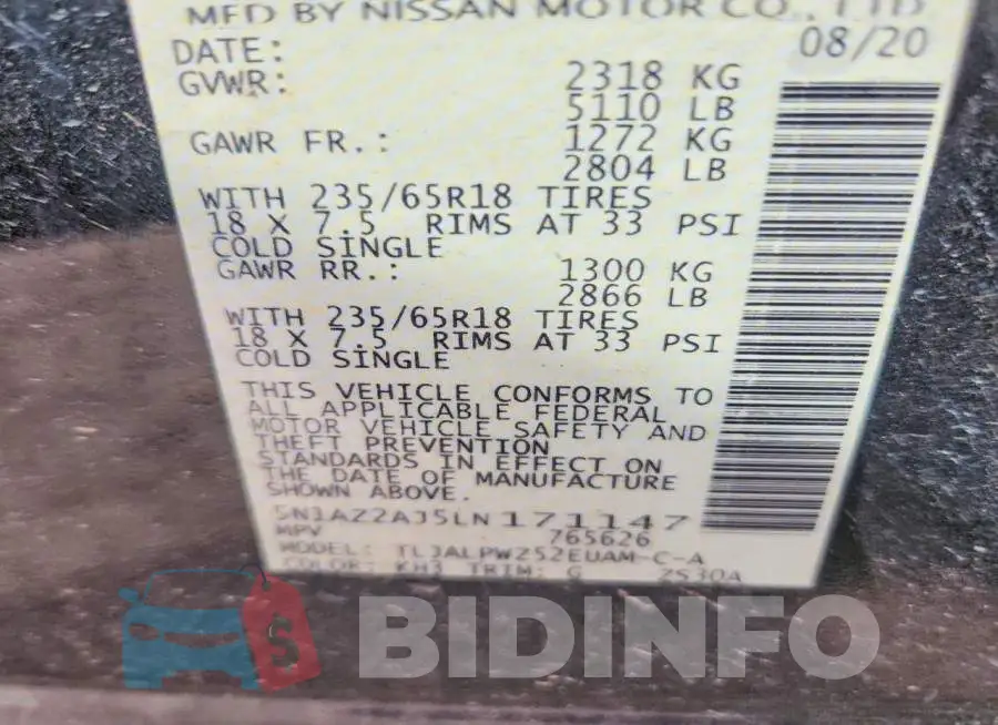 5N1AZ2AJ5LN171147 Photo# 13