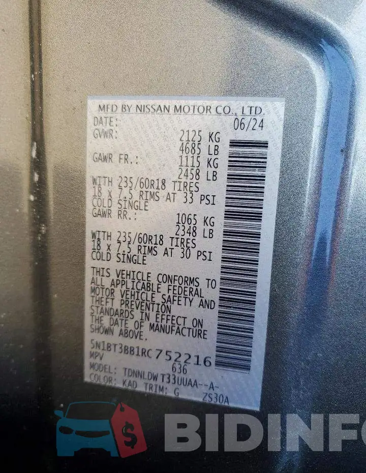 5N1BT3BB1RC752216 Photo# 13