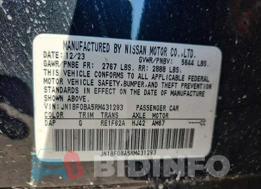 JN1BF0BA5RM431293 Photo# 13