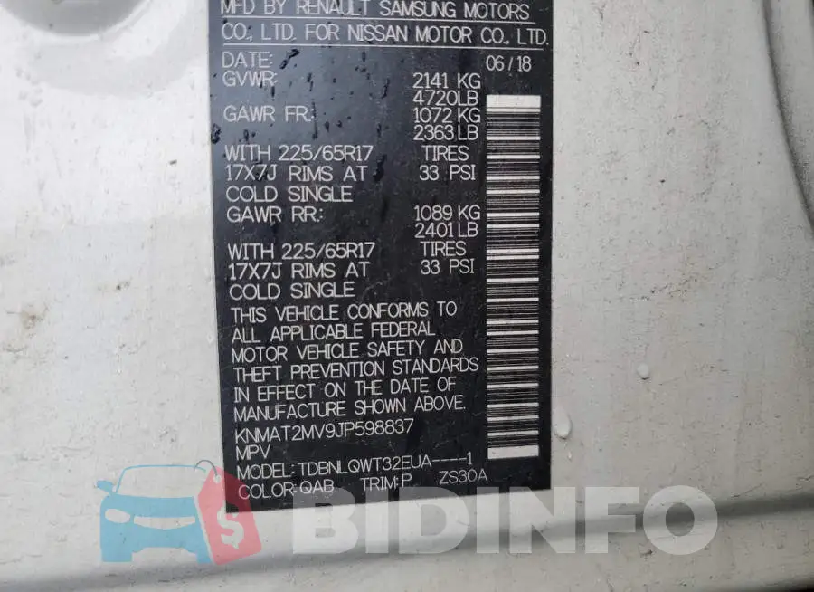 KNMAT2MV9JP598837 Photo# 13