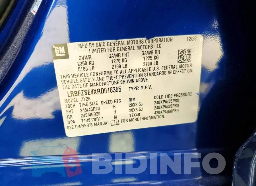 LRBFZSE4XRD018355 Photo# 12