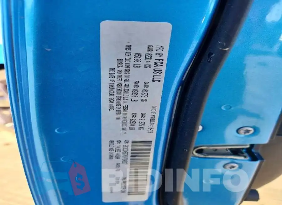 2C3CDXBG7KH734917 Photo# 12