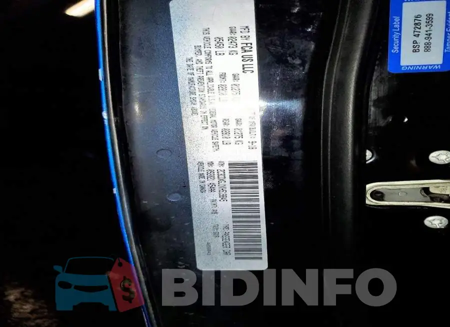 2C3CDXGJ1KH519845 Photo# 13