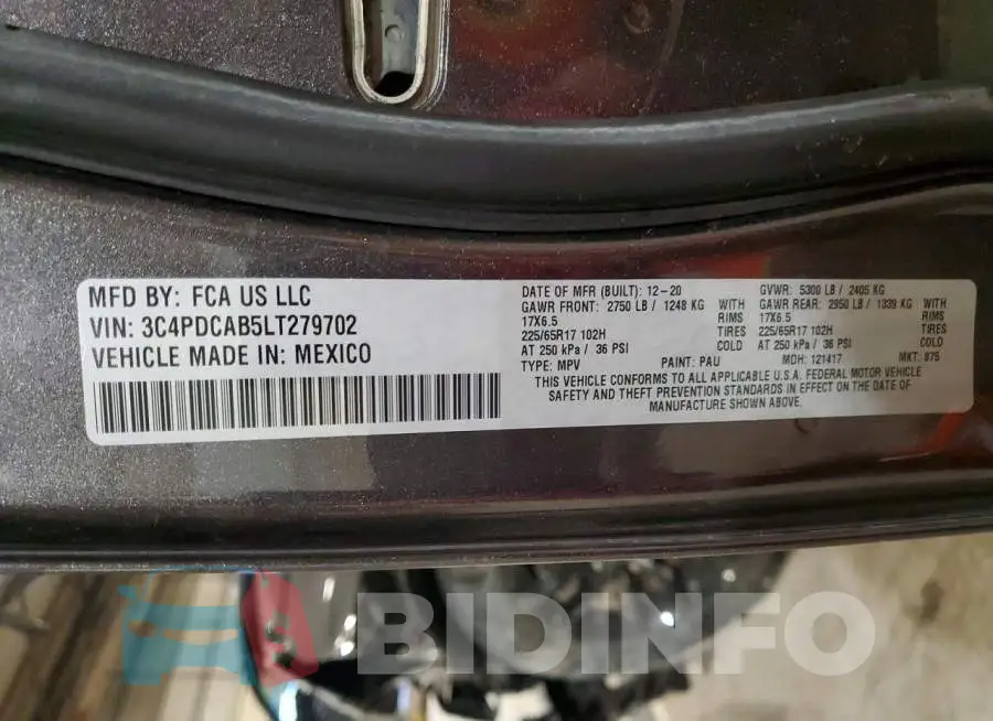 3C4PDCAB5LT279702 Photo# 13