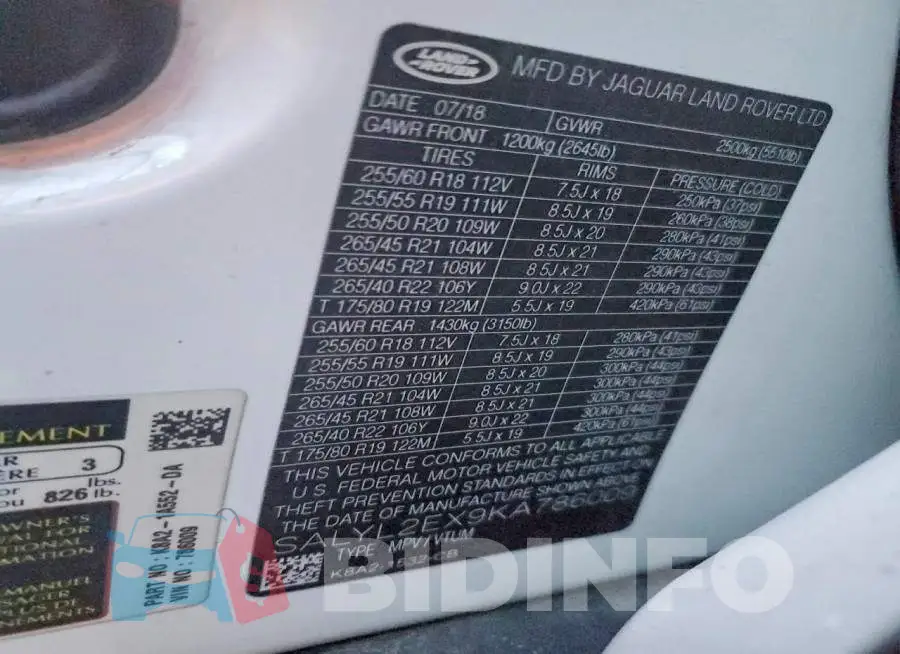 SALYL2EX9KA786009 Photo# 12