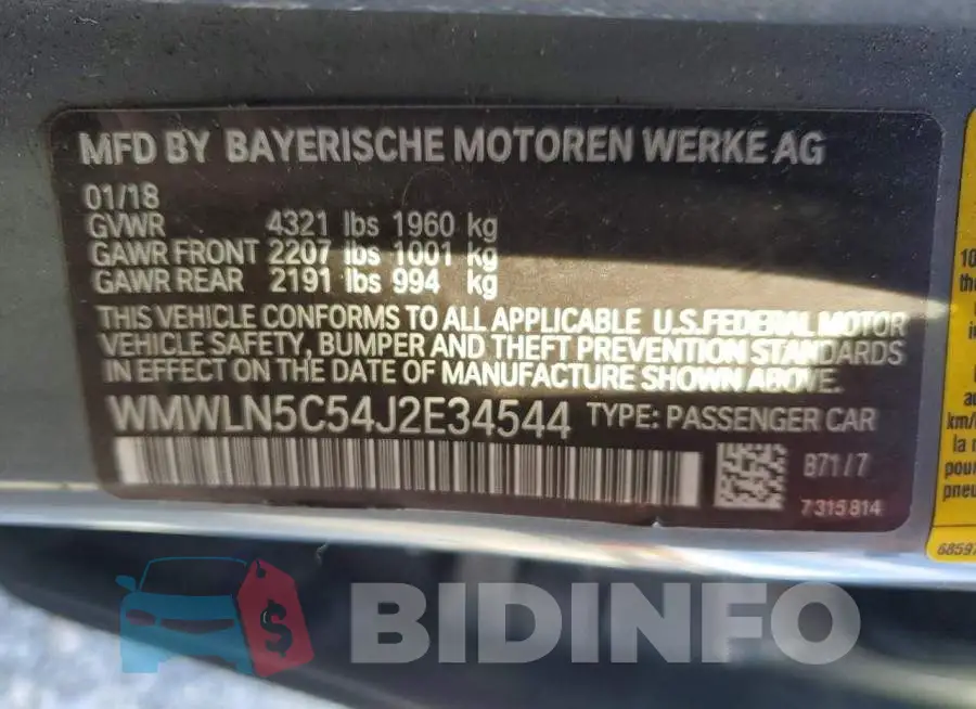 WMWLN5C54J2E34544 Photo# 14