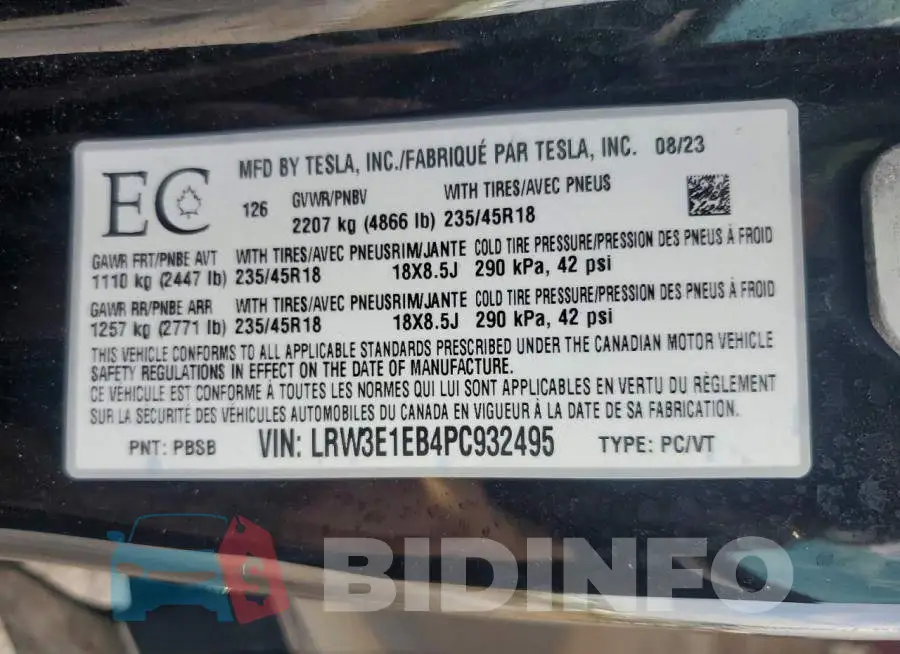 LRW3E1EB4PC932495 Photo# 13