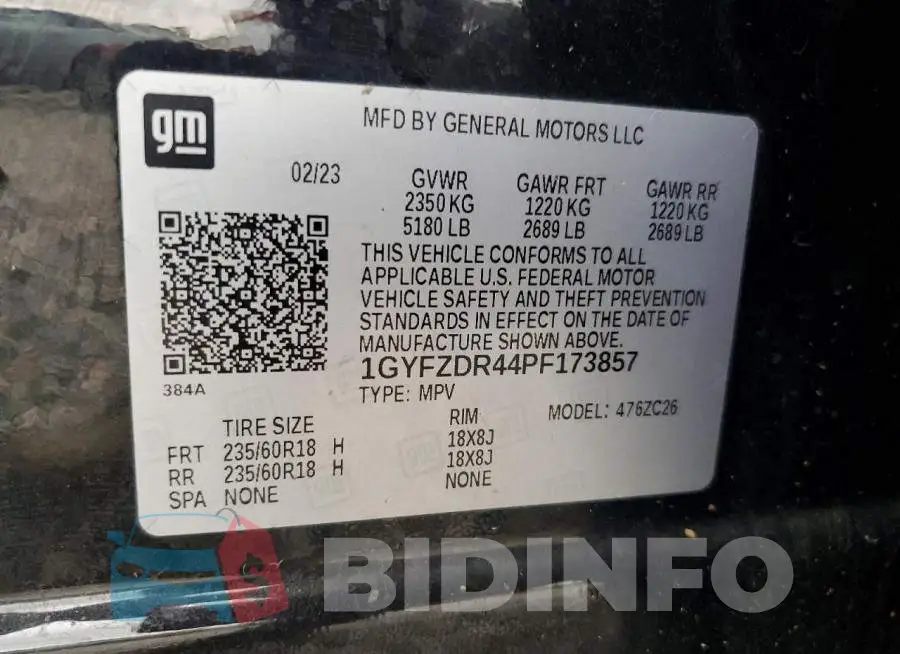 1GYFZDR44PF173857 Photo# 13