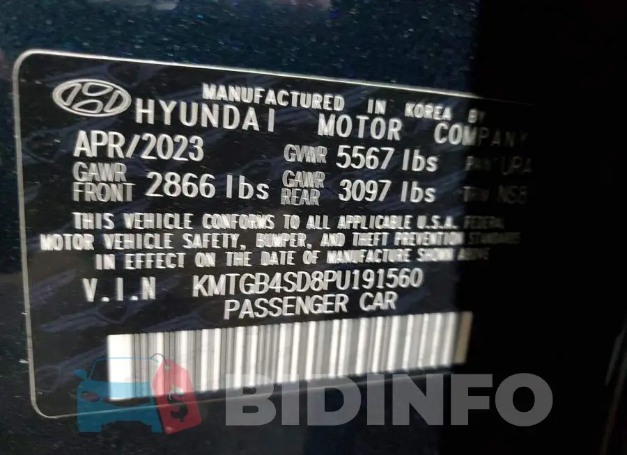 KMTGB4SD8PU191560 Photo# 12