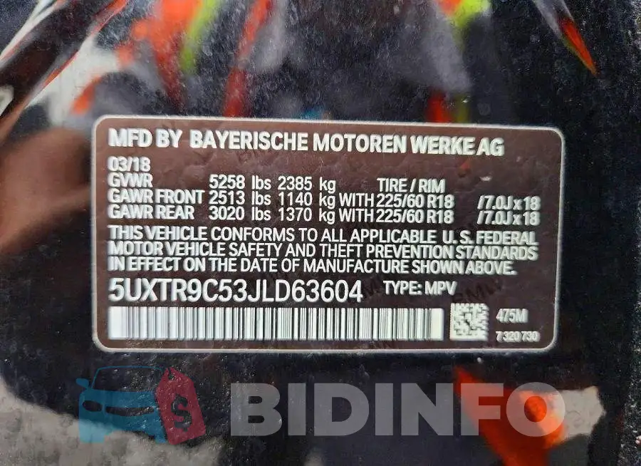 5UXTR9C53JLD63604 Photo# 13