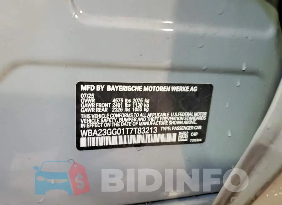 WBA23GG01T7T83213 Photo# 12