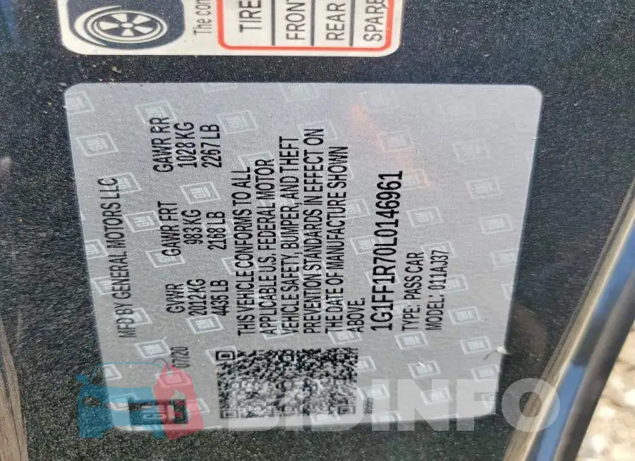 1G1FF1R70L0146961 Photo# 13