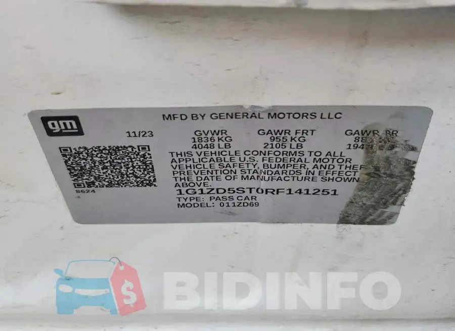 1G1ZD5ST0RF141251 Photo# 12