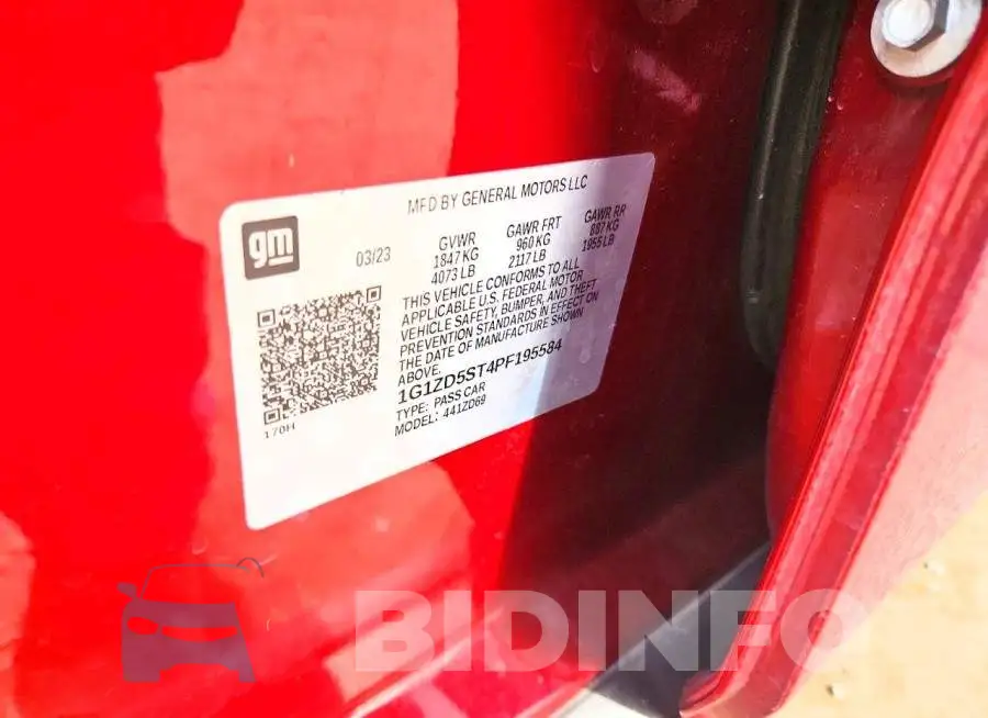 1G1ZD5ST4PF195584 Photo# 13