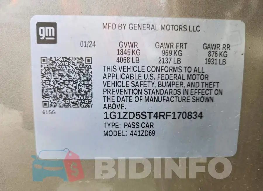 1G1ZD5ST4RF170834 Photo# 12