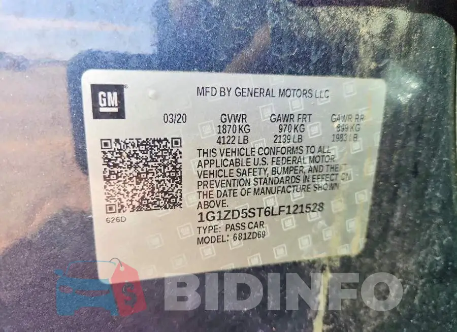1G1ZD5ST6LF121528 Photo# 12