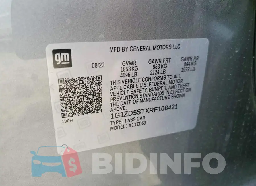 1G1ZD5STXRF108421 Photo# 12