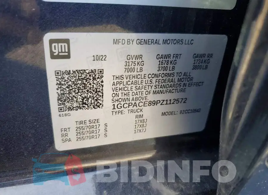 1GCPACE89PZ112572 Photo# 12