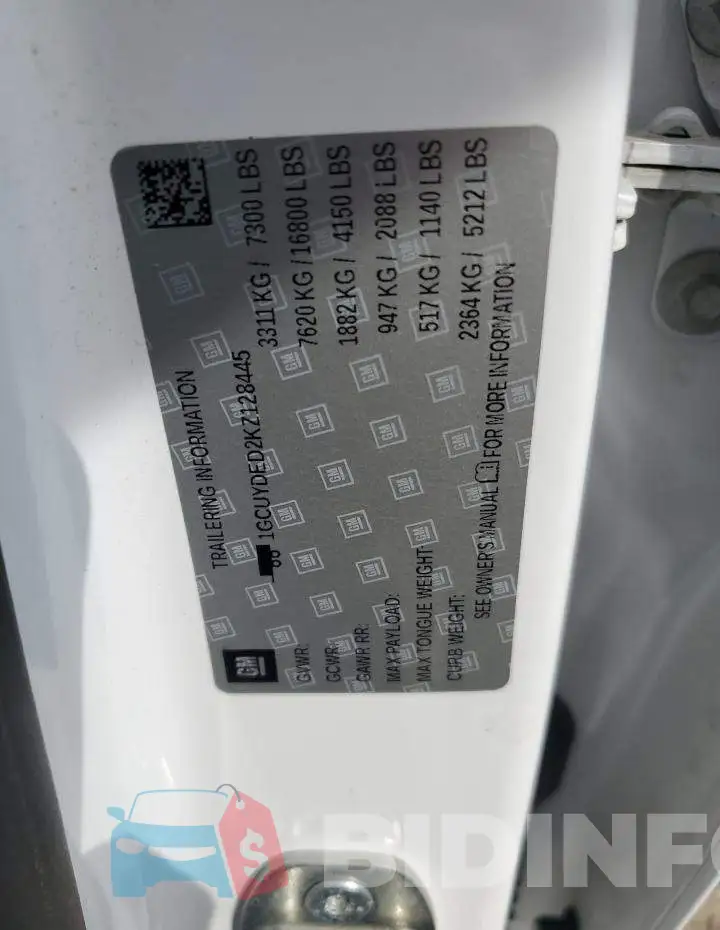 1GCUYDED2KZ128445 Photo# 12