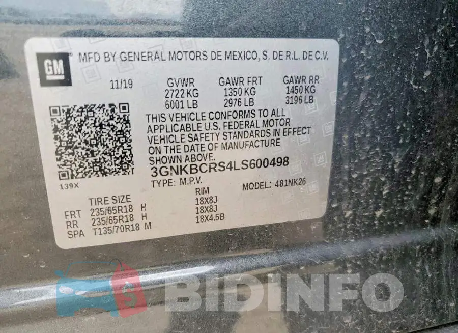 3GNKBCRS4LS600498 Photo# 13