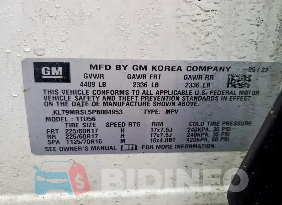 KL79MRSL5PB004953 Photo# 13