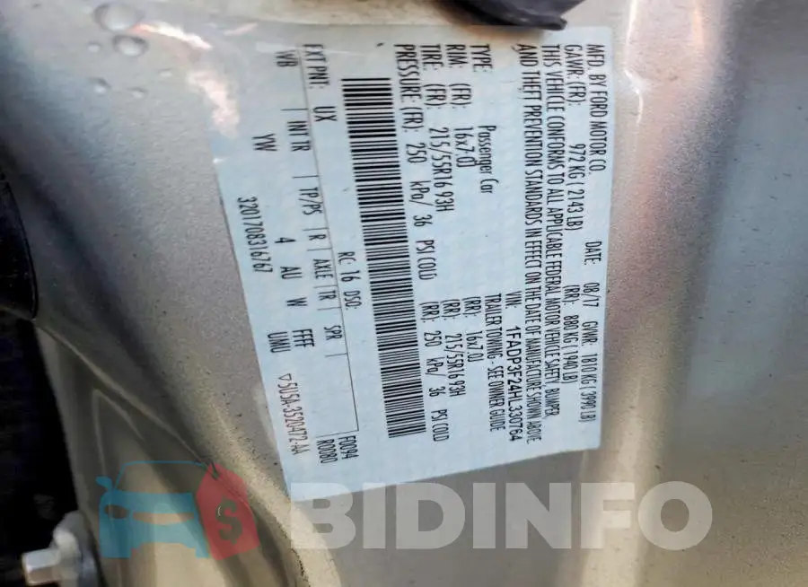 1FADP3F24HL330764 Photo# 12