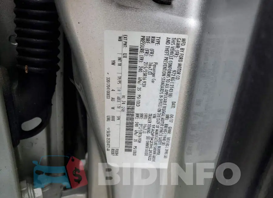 1FADP3K23HL263922 Photo# 12