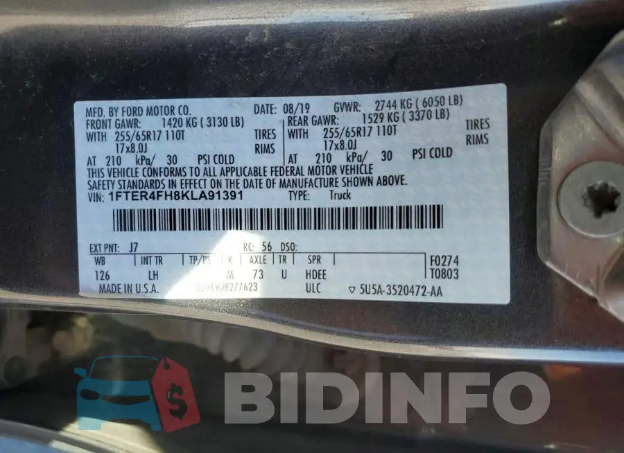 1FTER4FH8KLA91391 Photo# 12