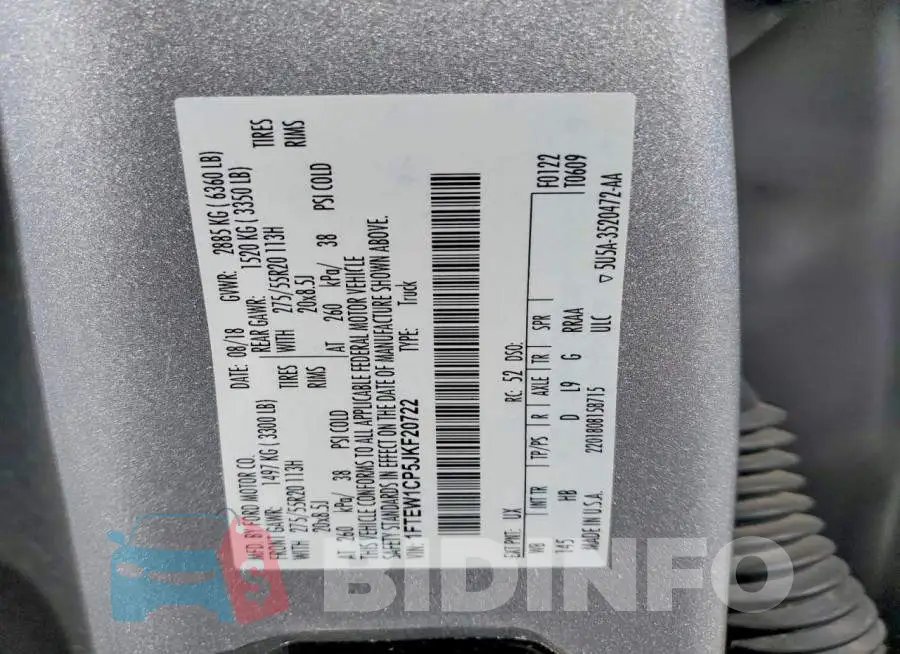 1FTEW1CP5JKF20722 Photo# 12