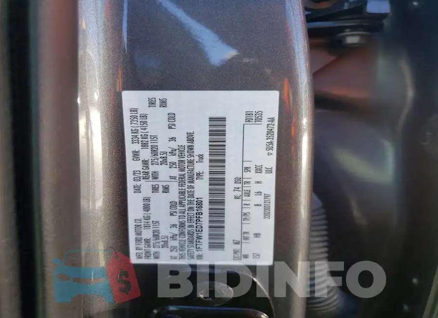 1FTFW1ED7PFB16801 Photo# 12
