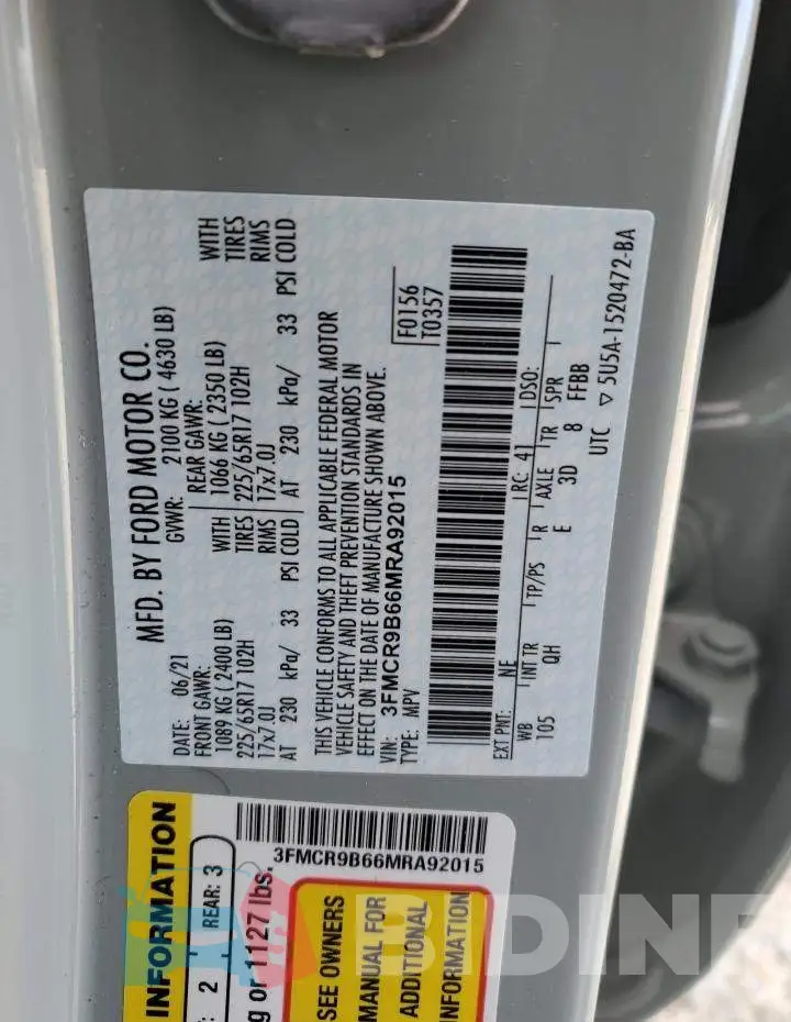 3FMCR9B66MRA92015 Photo# 13
