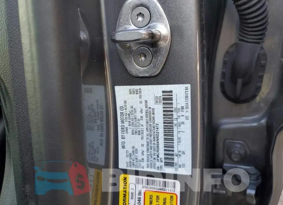 3FMCR9B66NRD21472 Photo# 14