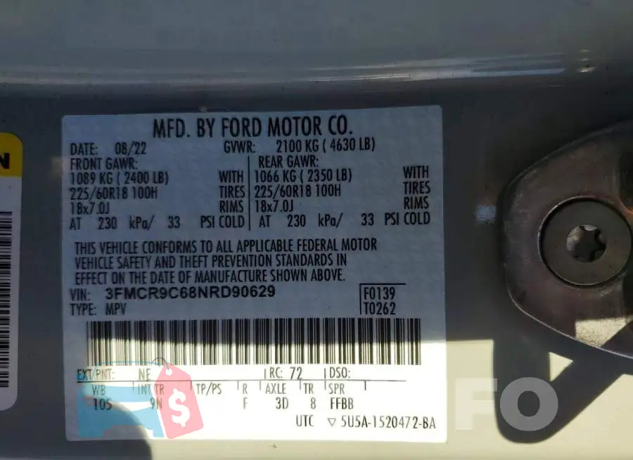 3FMCR9C68NRD90629 Photo# 14