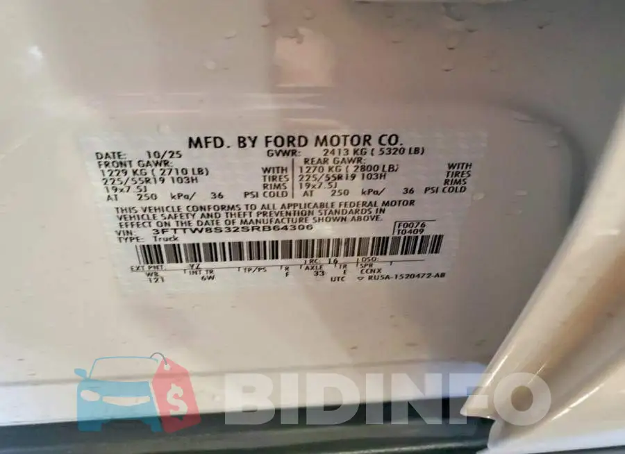 3FTTW8S32SRB64306 Photo# 13