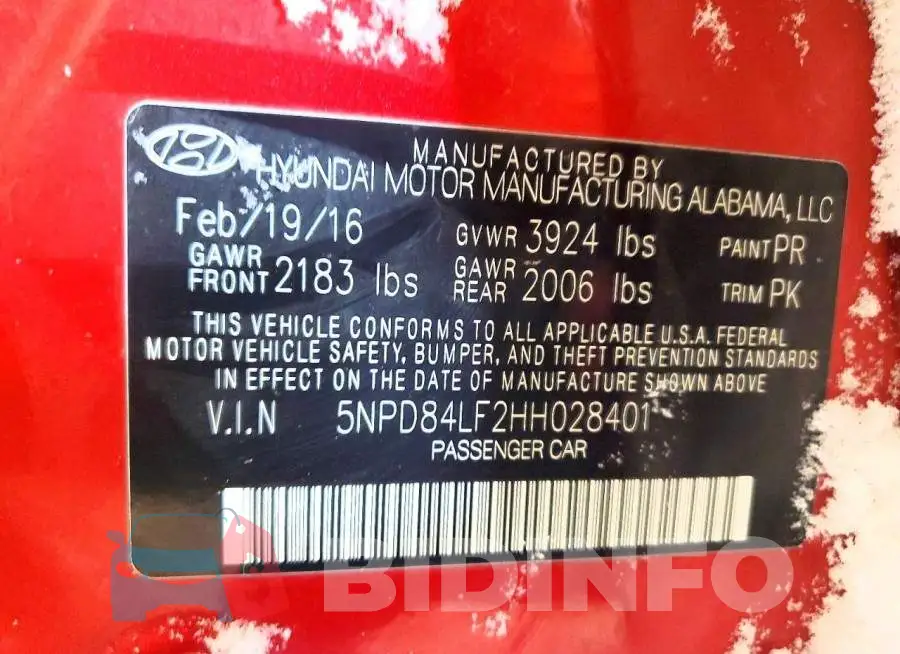 5NPD84LF2HH028401 Photo# 12