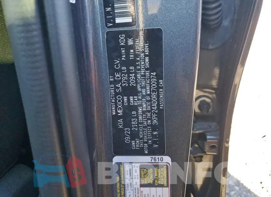 3KPF24AD0RE700974 Photo# 13