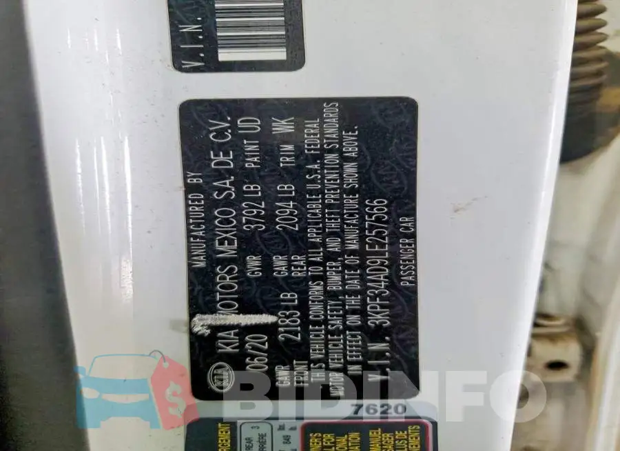 3KPF34AD9LE257566 Photo# 12