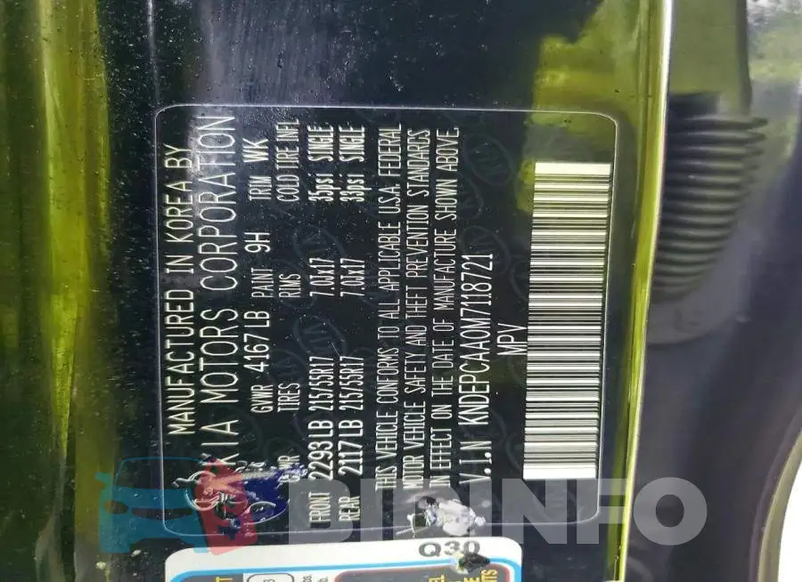 KNDEPCAA0M7118721 Photo# 13