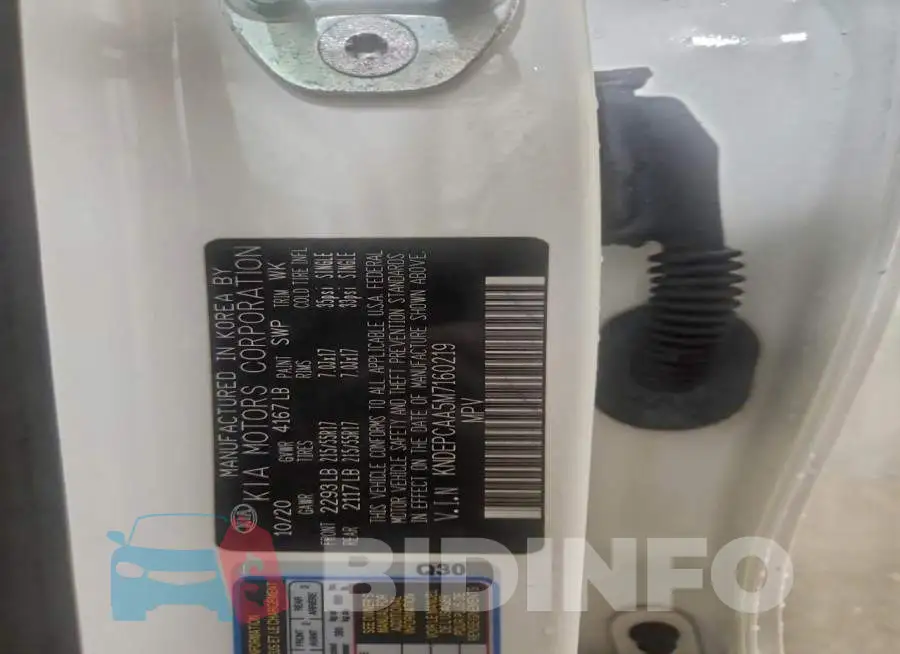 KNDEPCAA5M7160219 Photo# 14