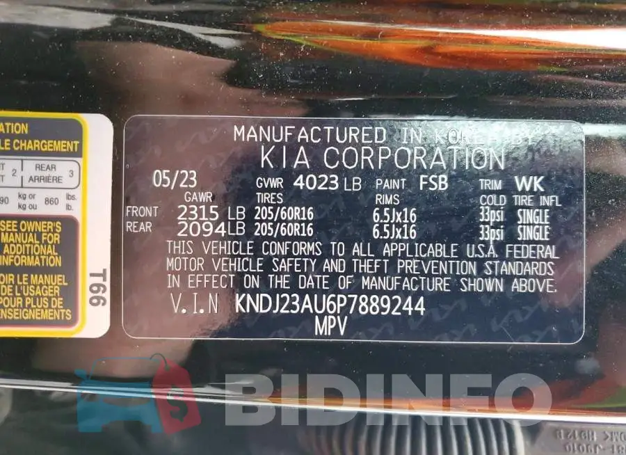 KNDJ23AU6P7889244 Photo# 12